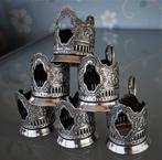 Sovjet CCCP Theeglas houders Podstakannik Compleet set, Ophalen of Verzenden