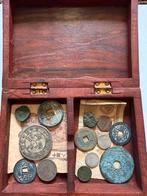 Doos met oude gemengde munten 15 stuks voor 15e, Ophalen of Verzenden