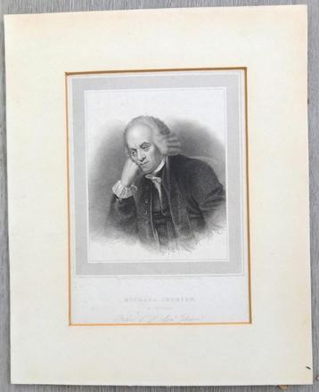 Prent Michael Johnson of Lechfield - Vader Samuel Johnson beschikbaar voor biedingen