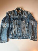 Stoer spijkerjasje met damaged look maat M FBSISTER, Ophalen of Verzenden, Gedragen, Maat 38/40 (M), Blauw