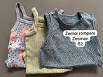 Zeeman Zomer Rompers Maat 62, Kinderen en Baby's, Babykleding | Maat 56, Ophalen, Zo goed als nieuw, Jongetje of Meisje, Pakje