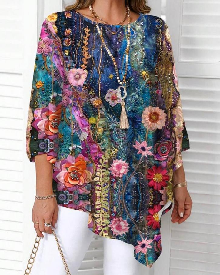 Top Sophia Multicolor (44-52), Kleding | Dames, Grote Maten, Nieuw, Shirt of Top, Verzenden