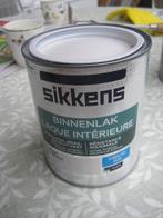 Sikkens binnenlak zijdeglans, kleur grijswit, Doe-het-zelf en Verbouw, Verf, Beits en Lak, Ophalen, Overige kleuren, Nieuw, Verf