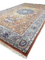 Handgeknoopt Perzisch vloerkleed oranje 152x252cm tapijt, Antiek en Kunst, Antiek | Kleden en Textiel, Ophalen of Verzenden