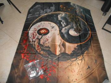 Yin Yang Thai Chi WAndtapijt Muurdecoratie Nieuw beschikbaar voor biedingen