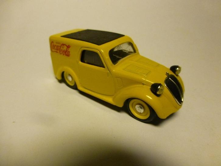 Brumm Fiat 500B furgoncino Coca Cola, Hobby en Vrije tijd, Modelauto's | 1:43, Zo goed als nieuw, Auto, Overige merken, Ophalen of Verzenden