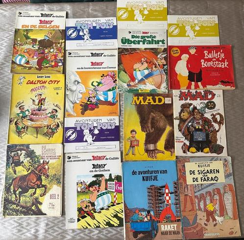 Stripboeken – 17 stuks – Asterix, Kuifje,  Tom Poes, MAD etc, Boeken, Stripboeken, Gelezen, Meerdere stripboeken, Ophalen