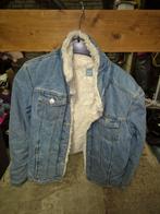 Spijkerjas met teddy voering maat 152, Ophalen, Zo goed als nieuw, Blauw