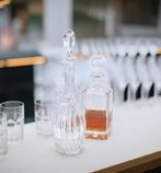 Vintage Whiskey Decanter – Ronde Fles met Stop, Hoogte 39cm, Antiek en Kunst, Antiek | Glas en Kristal, Ophalen of Verzenden