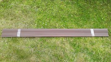 18 PVC kabelgoten bruin 15x30 2m - zonder deksel beschikbaar voor biedingen