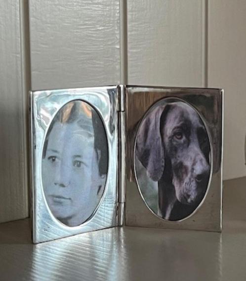 FOTOLIJSTJE - DUBBEL IN BOEKVORM, Antiek en Kunst, Antiek | Goud en Zilver, Zilver, Verzenden