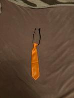 Oranje Carnaval stropdasje - Klein formaat, Ophalen of Verzenden, Zo goed als nieuw, Overige maten, Carnaval