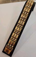 14 karaats gouden brede armband met Cartier motief geelgoud, Ophalen of Verzenden, Gebruikt, Goud, Goud