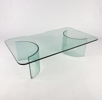 Vintage glazen design tafel "Adam" van Gallotti & Radice beschikbaar voor biedingen