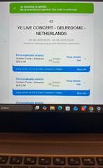 GOLDEN CIRCLE ticket kanye west 6 juni., Computers en Software, Besturingssoftware, Ophalen of Verzenden, Zo goed als nieuw