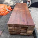 Massief grenen vloer 43m2 vloerdelen 19,5 cm breed, Ophalen, Gebruikt, Vloerdelen of -planken, 10 tot 30 cm
