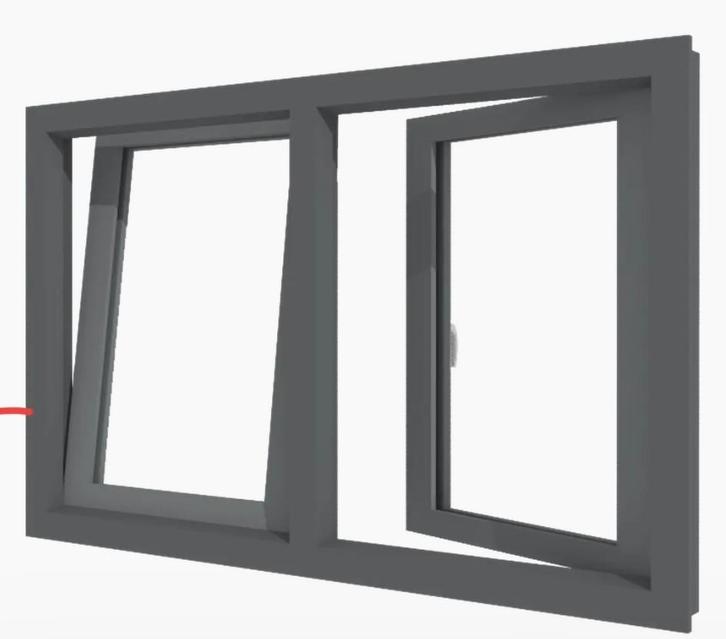 Select Windows blok kozijn, Doe-het-zelf en Verbouw, Kozijnen en Schuifpuien, Nieuw, Raamkozijn, Kunststof, 75 tot 150 cm, 150 tot 225 cm