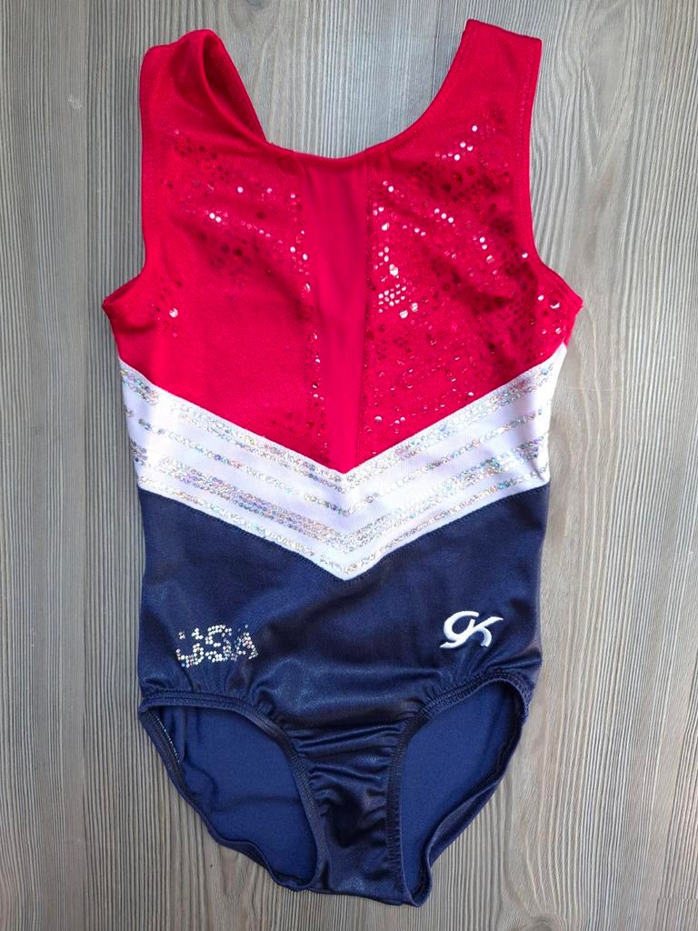 Turnpakje maat 122 128 134, Sport en Fitness, Turnen, Zo goed als nieuw, Turnpak(je), Kindermaat 122 t/m 140, Ophalen of Verzenden