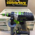 Festool PDC 18/4 | Klopboormachine | koffer+2 accu | 345600, Gebruikt, Ophalen of Verzenden, Variabele snelheid, Boormachine