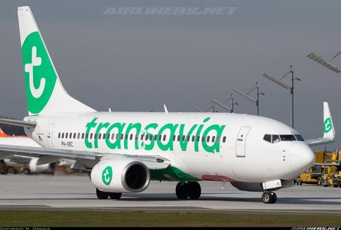 2x Transavia, Tickets en Kaartjes, Trein, Bus en Vliegtuig, Twee personen, Algemeen kaartje, Vliegtuig