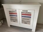 Dressoir Wit, Ophalen, 100 tot 150 cm, Eikenhout, 50 tot 75 cm