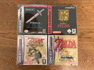 GBA 4x Zelda Spellen CIB beschikbaar voor biedingen