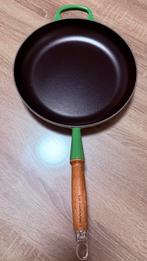 Le Creuset Koekepan, Ophalen of Verzenden, Zo goed als nieuw, Gietijzer, Koekenpan of Braadpan