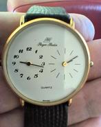 Roger Rodin horloge met dubbele wijzerplaat, Ophalen of Verzenden, Gebruikt, Staal, Overige merken