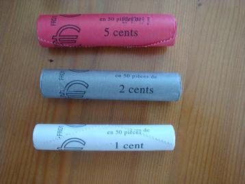 Muntrollen Andorra 1 cent, 2 cent en 5 cent uit 2019 beschikbaar voor biedingen