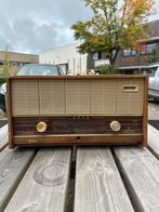 Vintage Philips B3W22A radio – werkend en met houten kast, Ophalen of Verzenden