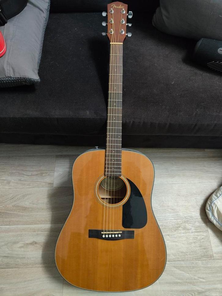 Fender Gitaar - Gitaarset Compleet, Muziek en Instrumenten, Snaarinstrumenten | Gitaren | Akoestisch, Zo goed als nieuw, Western- of Steelstringgitaar