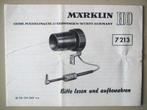 Märklin instructie voor 7213 signaalhoorn elektronisch, Wisselstroom, Gebruikt, Overige typen, Ophalen of Verzenden
