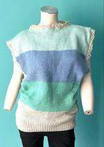 Vintage jaren 70 gebreid/gehaakt truitje pastel maat XL, Vintage, Verzenden, Gedragen, Maat 46/48 (XL) of groter