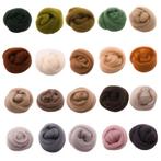 Kleurenset lontwol 20 natuurtinten, Ophalen of Verzenden, Nieuw