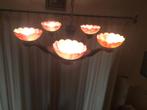 Antieke bronzen lamp brand prachtig vijfarmig, Ophalen of Verzenden
