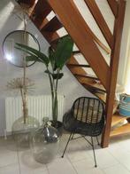 Rotanstoel zwart en decoraties, Ophalen, Riet of Rotan, Twee, Zwart
