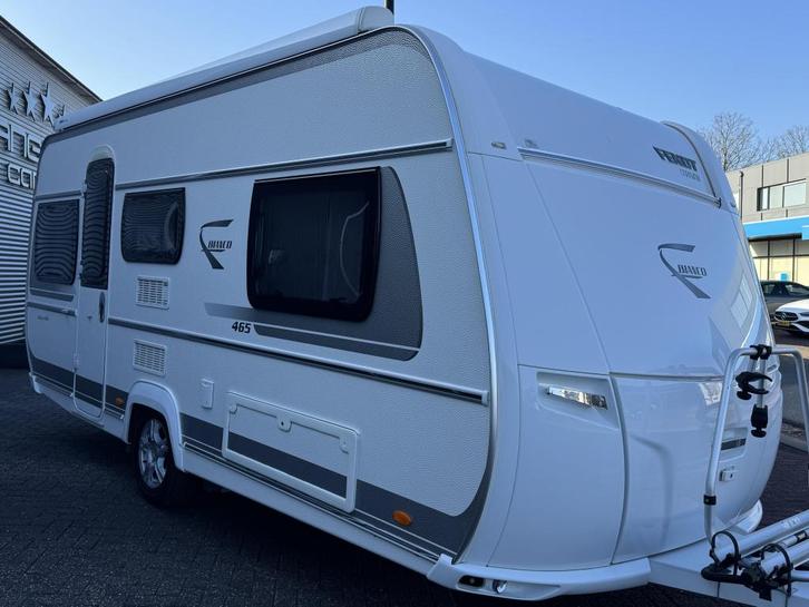 Fendt 465 TG Bianco Selec- Lengte bedden-Mover-Airco-2016, Caravans en Kamperen, Caravans, Bedrijf, tot en met 4, 1000 - 1250 kg