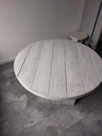 Steigerhouten Tafel Set - Eetkamer & Salon, Huis en Inrichting, Ophalen, Gebruikt, 50 tot 100 cm, Rond