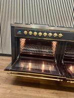 Luxe Boretti Majestic 7pits Fornuis Antraciet/Messing 150 cm, Witgoed en Apparatuur, Fornuizen, Fornello Esperta, Ophalen of Verzenden