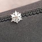 Pin broche bloemetje strass 1 cm nieuw, Ophalen of Verzenden, Nieuw