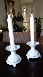 Oude porseleinen kandelaars, Antiek en Kunst, Ophalen of Verzenden, Keramiek of Aardewerk