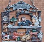 Antiekwinkel. Muurhanger. Kuhn Zinn. Handpainted. Duitsland., Ophalen