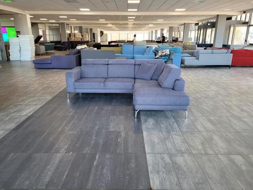 Hoekbank lounge grijslila 260x215 | BEZORGEN, Huis en Inrichting, Banken | Bankstellen, Zo goed als nieuw, Hoekbank, Vierpersoons of meer