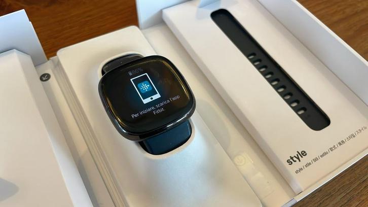 Fitbit Sense |, Sieraden, Tassen en Uiterlijk, Smartwatches, Zo goed als nieuw, Android, Zwart, Hartslag, Waterdicht, Ophalen of Verzenden