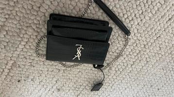 Saint Laurent Croco Schoudertas beschikbaar voor biedingen