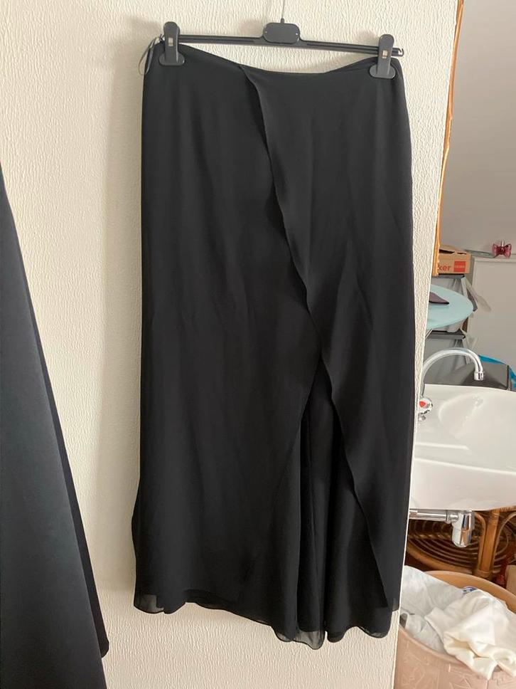 Zwart setje feestrok met topje maat 42/44 met omslagdetail, Kleding | Dames, Rokken, Zo goed als nieuw, Maat 42/44 (L), Zwart