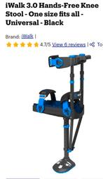 Hands-Free Knee Crutch- Walk Naturally Again, Diversen, Loopkrukken, Ophalen, In hoogte verstelbaar, Zo goed als nieuw