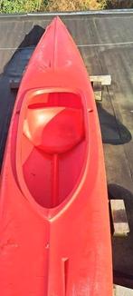 Sterke KUNSTSTOF 1 persoons kano met houten peddel., Watersport en Boten, Kano's, Ophalen, Gebruikt, Eén persoon, Met peddels