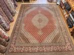 Vintage handgeknoopt perzisch tapijt tabriz 40raj 367x250, Huis en Inrichting, Stoffering | Tapijten en Kleden, 200 cm of meer