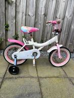 Kinderfiets roze / wit met zijwieltjes GRATIS, Minder dan 16 inch, Gebruikt, Zijwieltjes, Ophalen of Verzenden